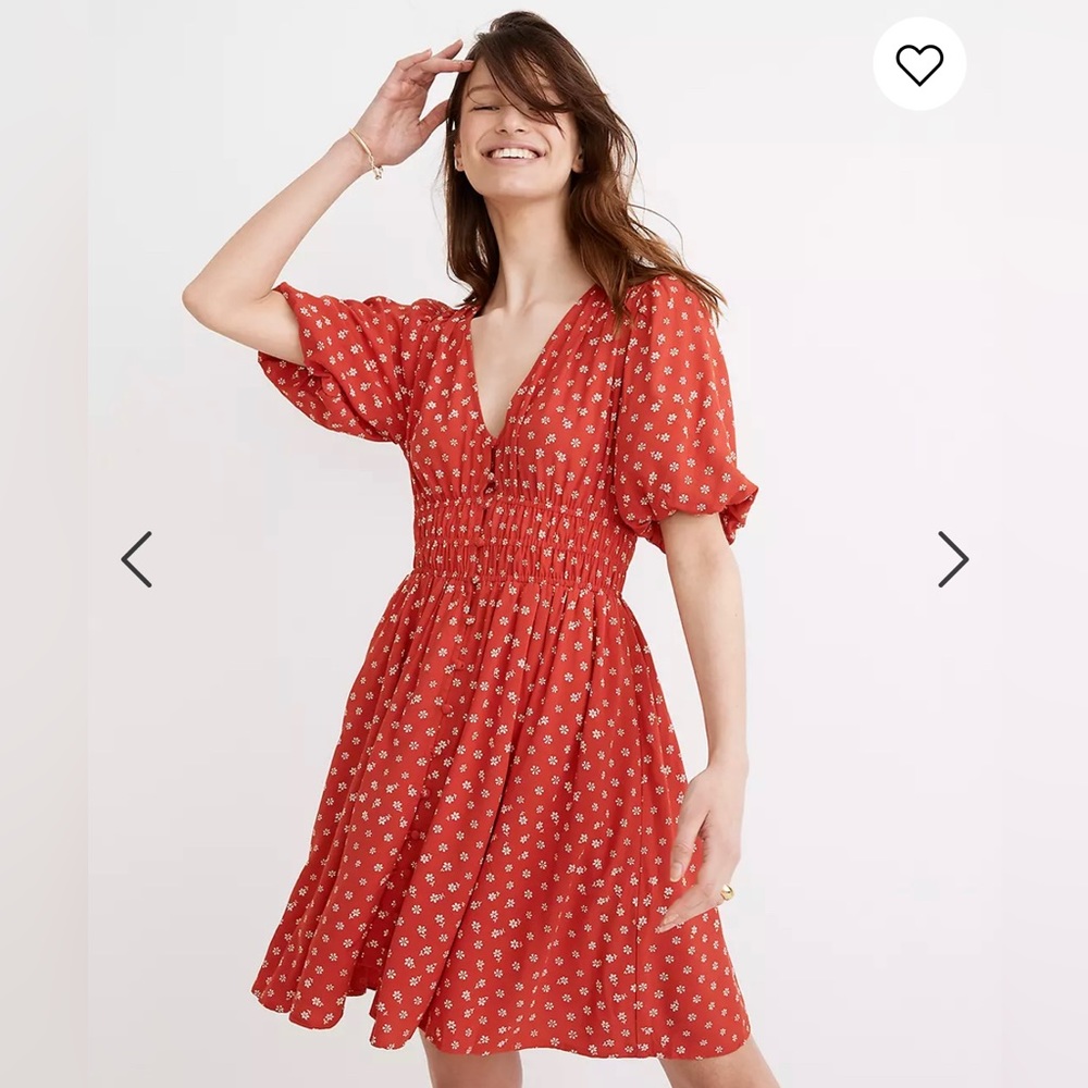 NWT Madewell Sophia Mini Dress in Bandana Flower